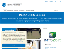 Tablet Screenshot of meister-abrasives.com